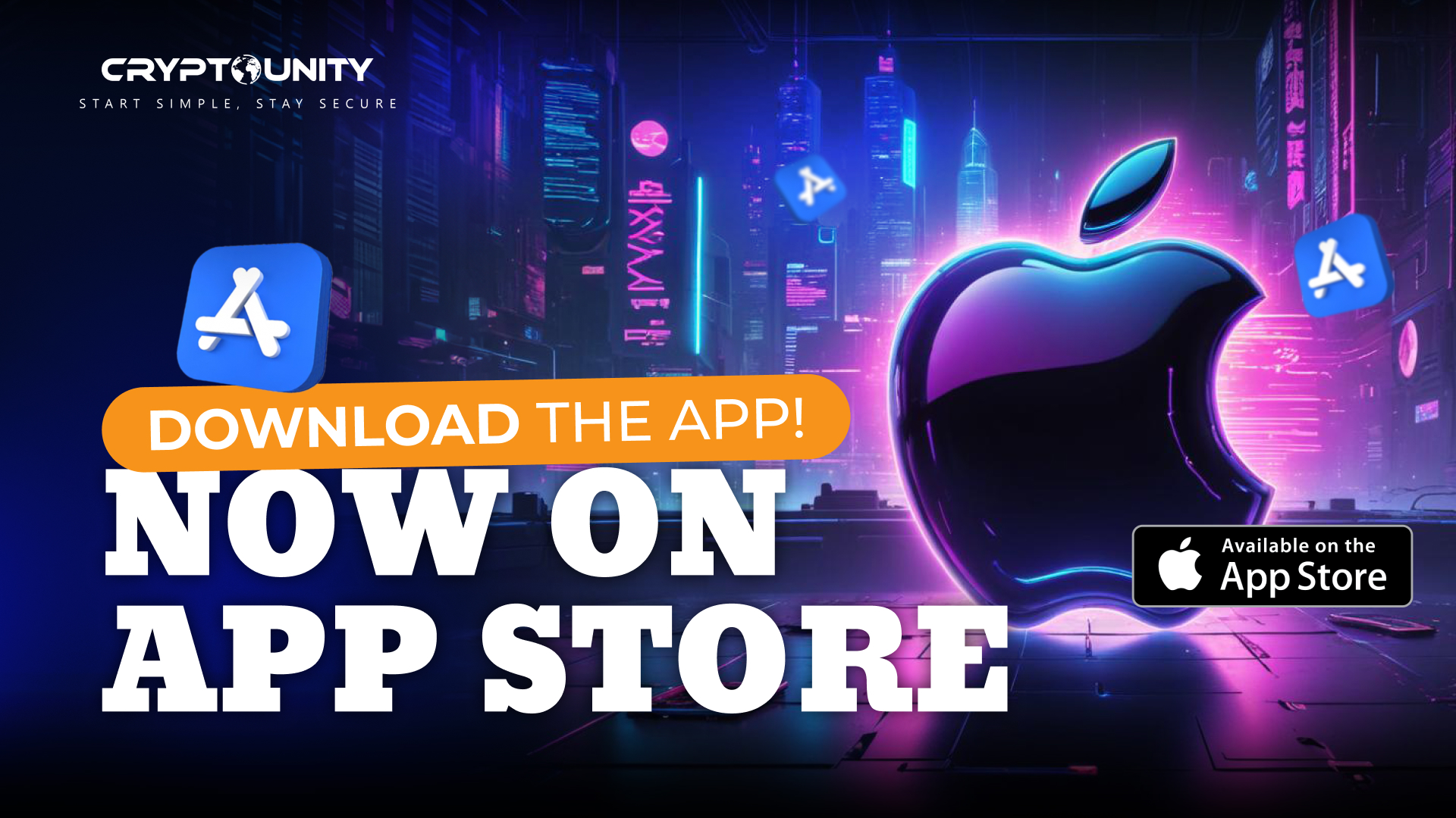 CryptoUnity app on apple app store