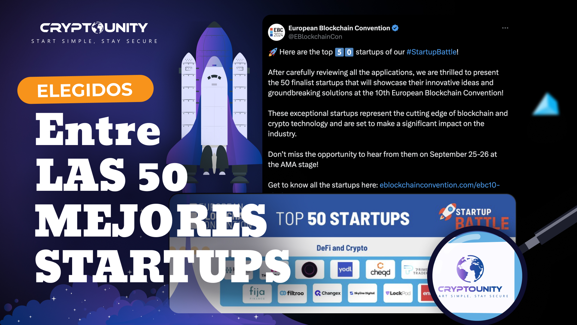 top 50 kripto startups