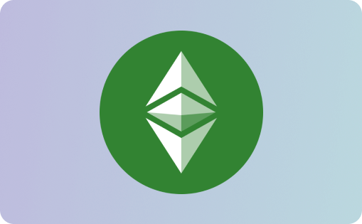 Logotip kriptovalute Ethereum Classic (ETC), ki je bila dodana na CryptoUnity menjalnico.