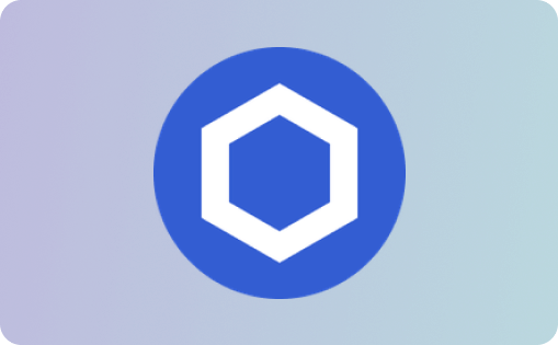 Logo of Chainlink (LINK) cryptocurrency, that has been added to CryptoUnity Exchange.