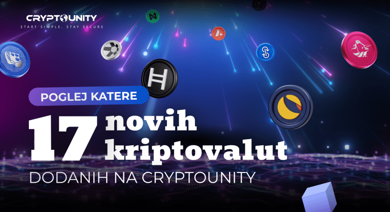 17 novih kriptovalut na CryptoUnity aplikaciji